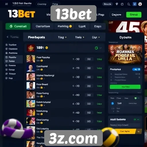 Interface e experiência do usuário no 13bet